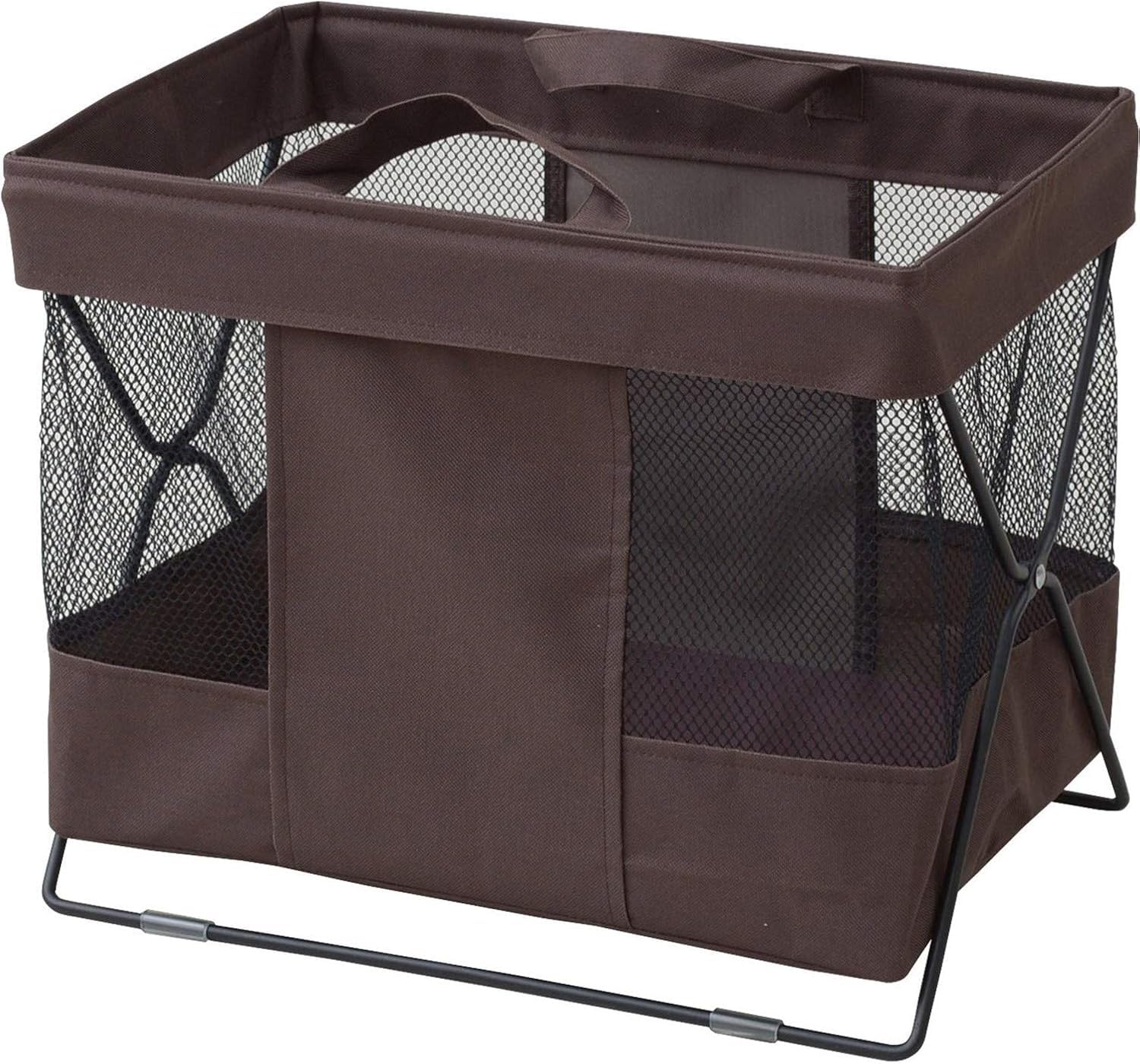 Amazon.co.jp: 山善(YAMAZEN) バスケット 手荷物収納ボックス メッシュ